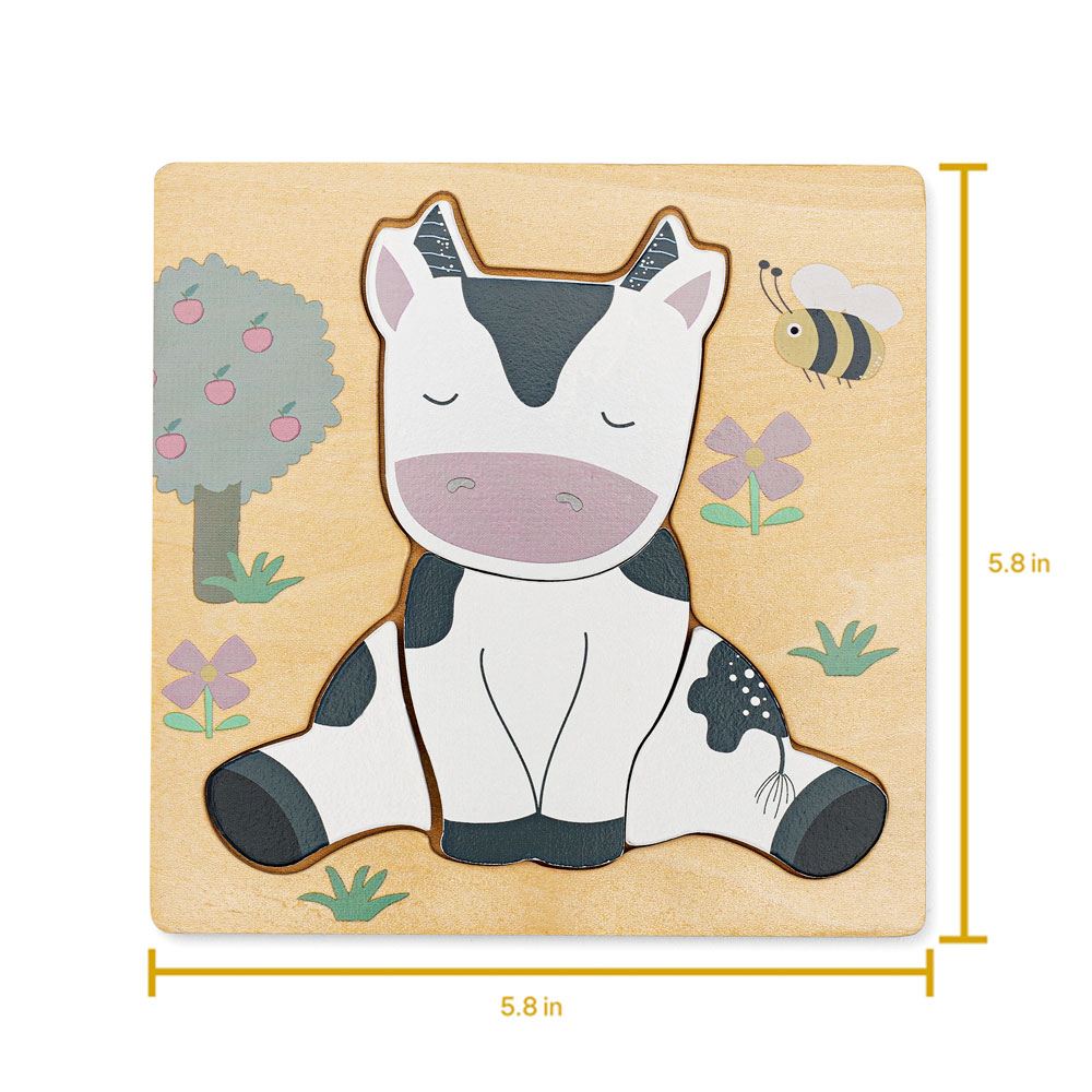 Cow wooden puzzle
