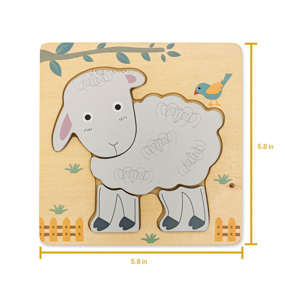 Sheep wooden puzzle